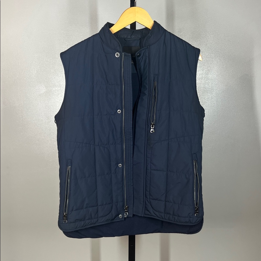 Banana Republic Modular System Dark Blue Quilted Vest